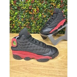 NIKE Air Jordan 13 Retro GS 'Bred' 2017 BLACK/ TRUE‎ RED 414574-004 Youth 4.5Y